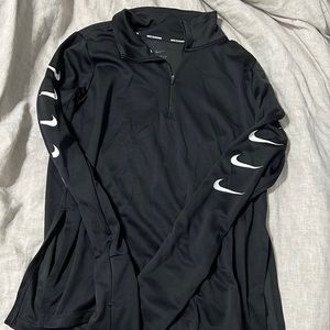 Nike 3/4 zip up long sleeve dry fit with side slits